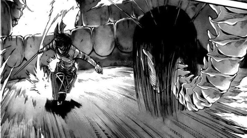 mikasa tue eren