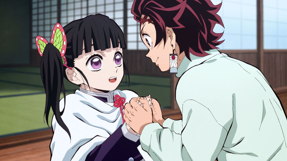 Tanjiro telling Kanao to follow her heart 1