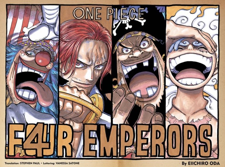 One Piece célèbre ses quatre nouveaux empereurs avec l’affiche de la saga finale